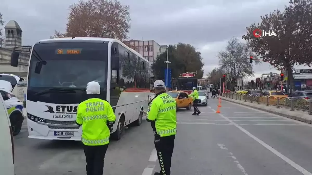 Edirne\'de Kış Lastiği Uygulaması Başladı