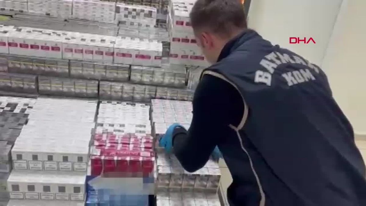 Batman\'da 9 Bin Paket Kaçak Sigara Ele Geçirildi