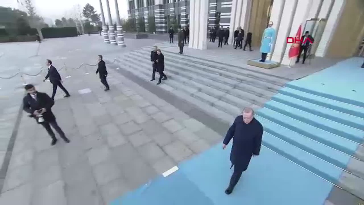 Cumhurbaşkanı Erdoğan, Karadağ Cumhurbaşkanı Jakov Milatoviç\'i, resmi törenle karşıladı