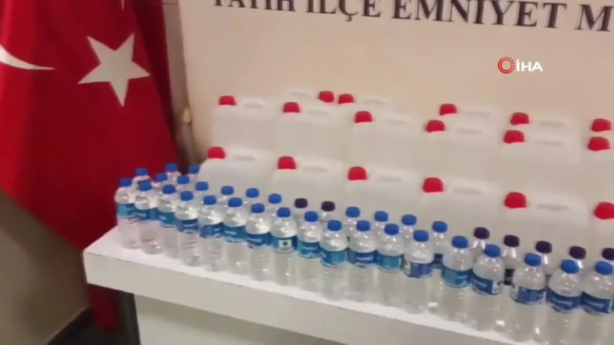 Fatih\'te 155 Litre Sahte Alkol Ele Geçirildi