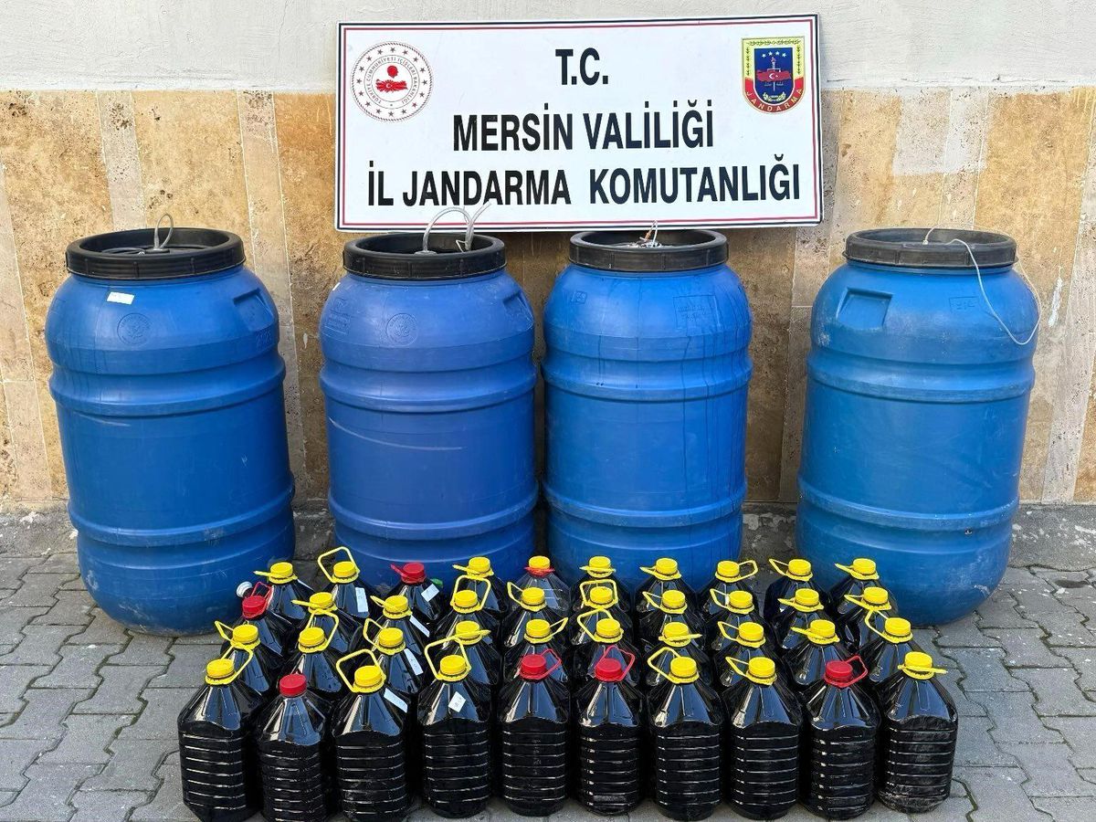 Mersin\'de Kaçak İçki Operasyonu