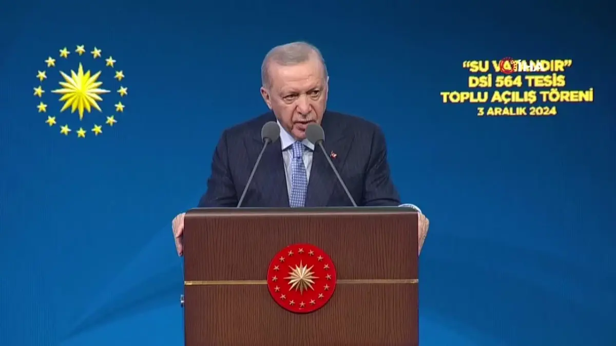 Erdoğan: 22 Yılda 50 Milyar Metreküp Su Depolandı