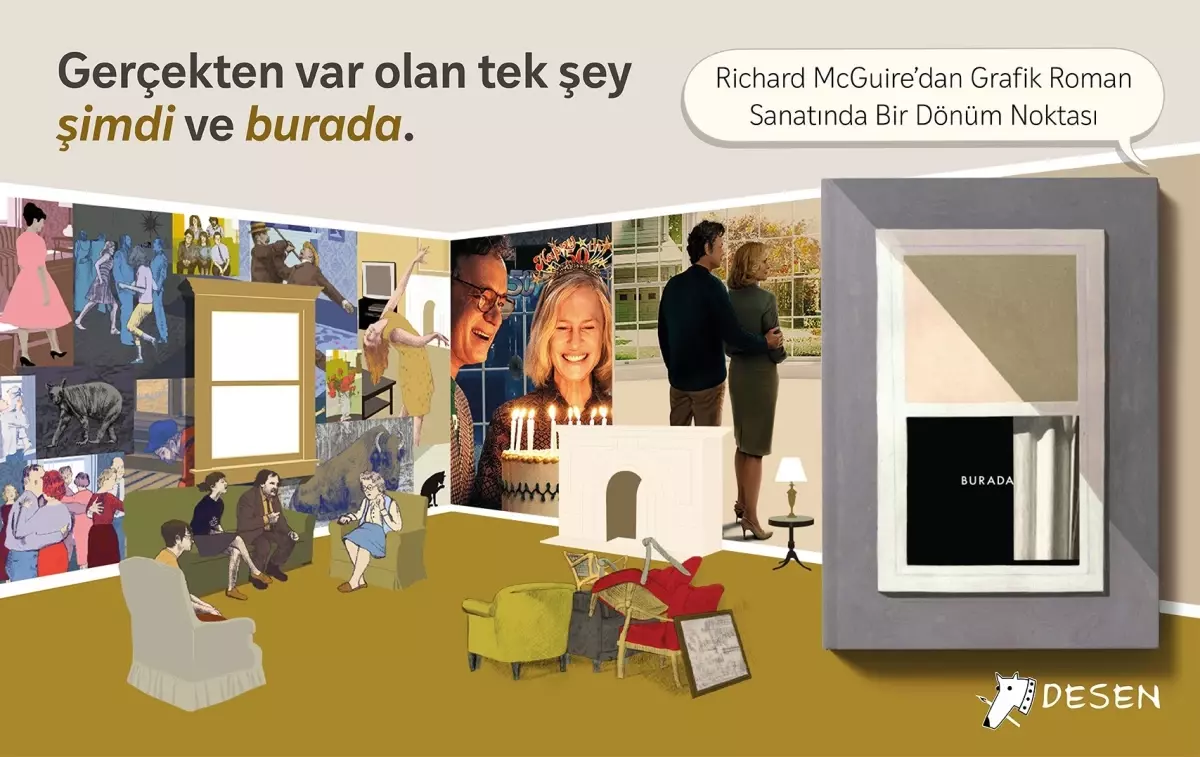 Richard McGuire\'ın \'Burada\' Grafik Romanı Türkçede Yayımlandı