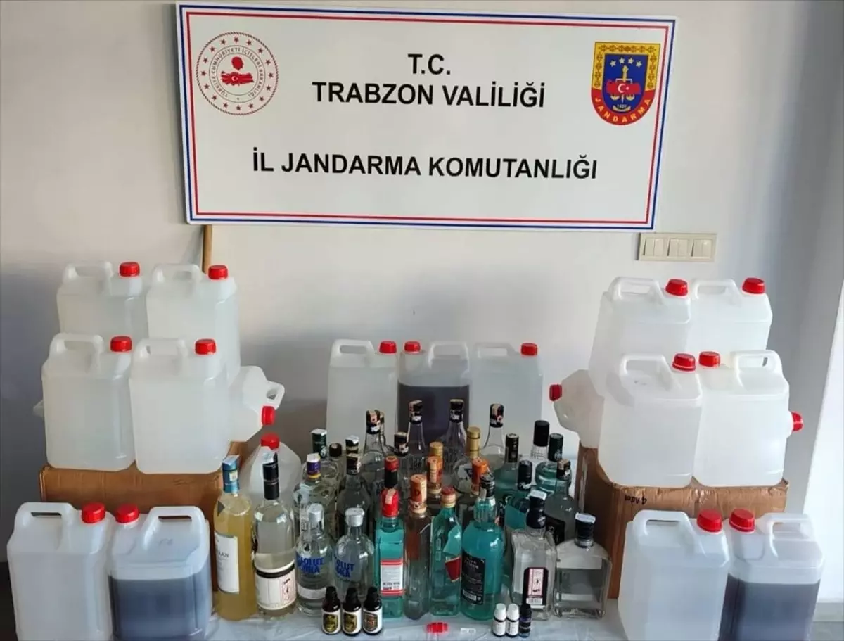 Trabzon\'da Sahte İçki ve Etil Alkol Ele Geçirildi