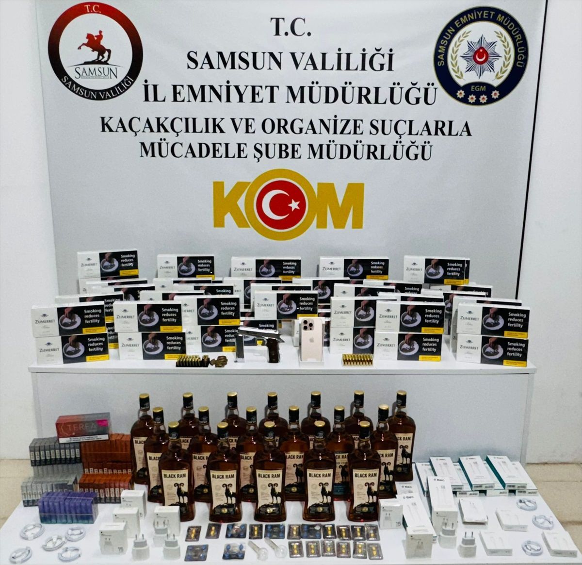 Samsun\'da Kaçak İçi Operasyonu: 13 Gözaltı