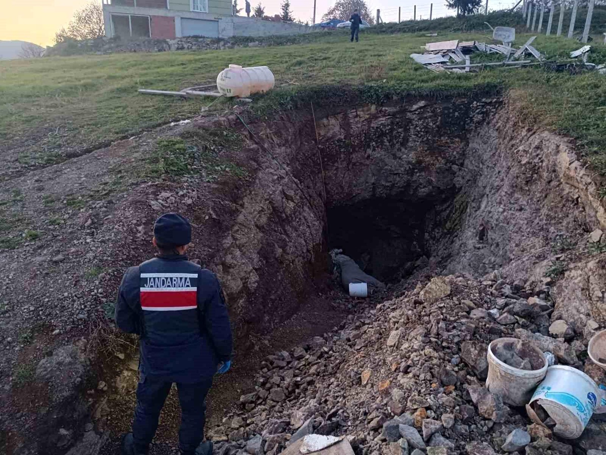 Samsun\'da Kaçak Kazı Yapıldı