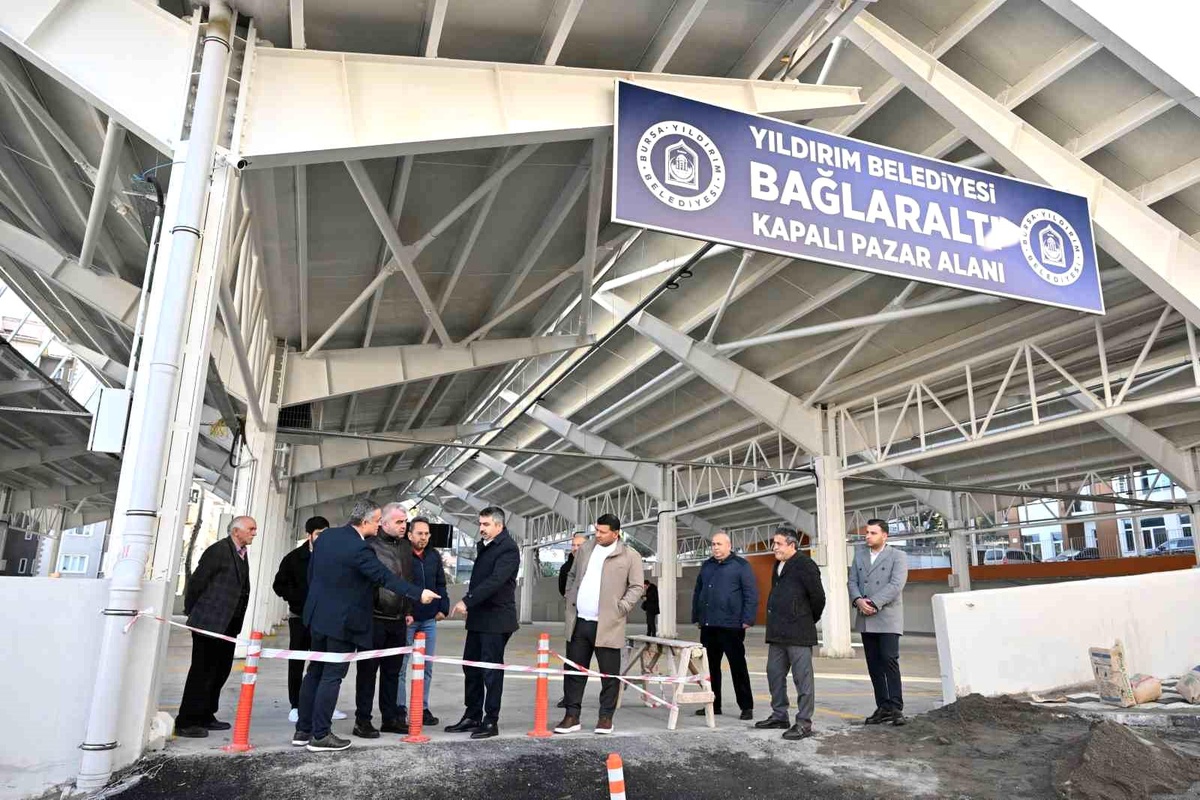 Yıldırım Bağlaraltı Pazar Yeri Pazartesi Günü Hizmete Açılıyor