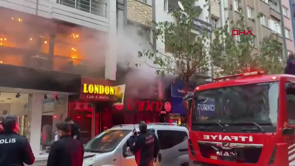 Elazığ\'da Dönerci Dükkanında Yangın