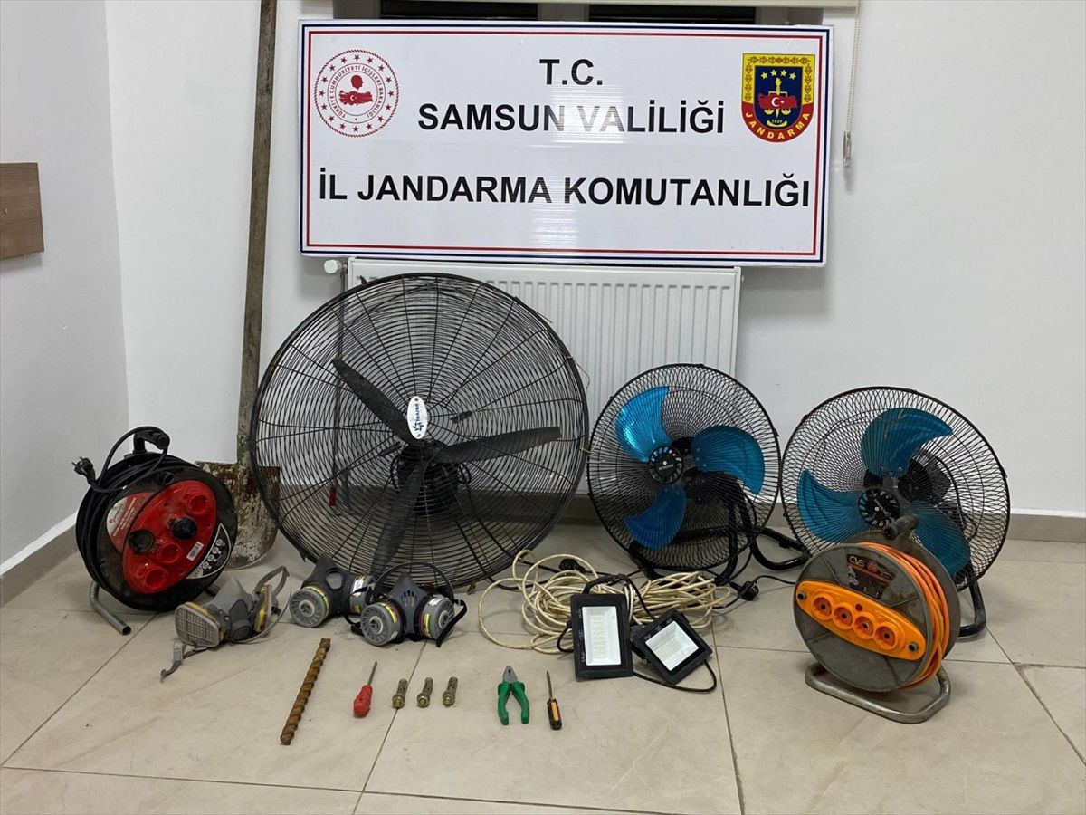 Samsun\'da kaçak kazı yapan şahıs gözaltına alındı