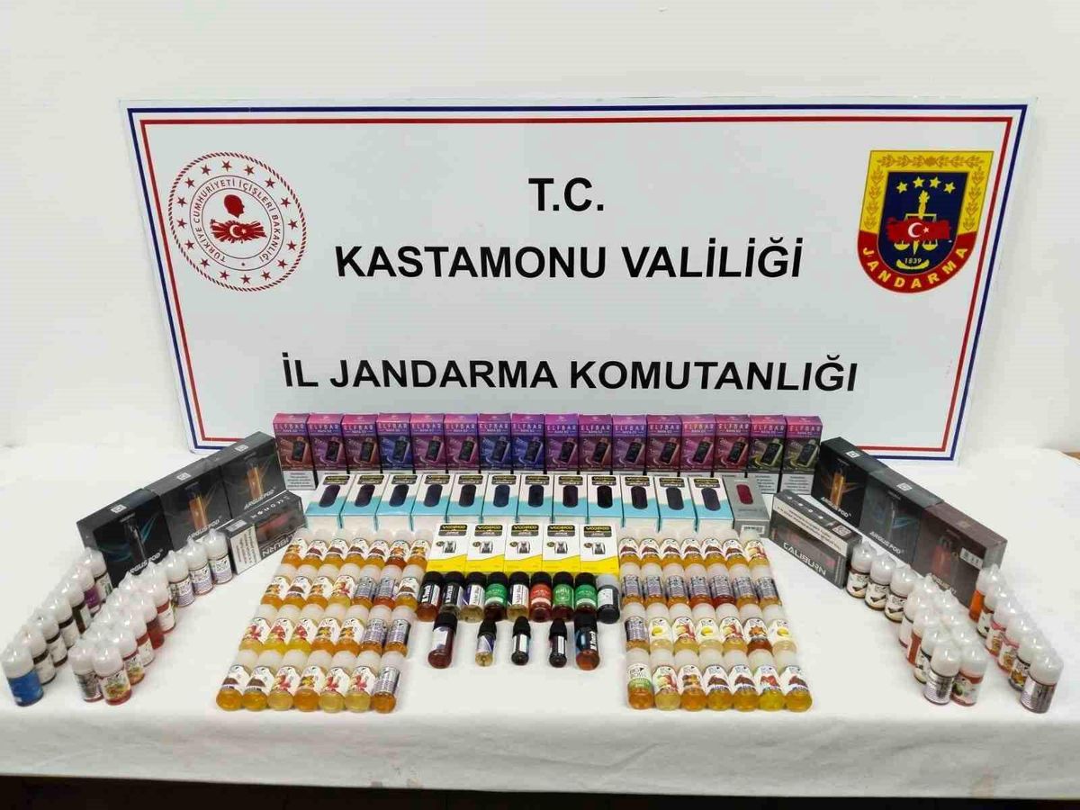 Kastamonu\'da Kaçak Elektronik Sigara Operasyonu