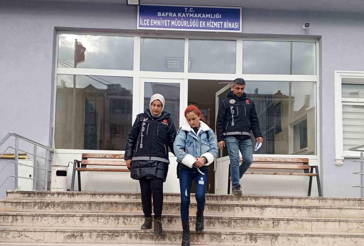 Bafra\'da Pembe Kokain ile Tutuklama