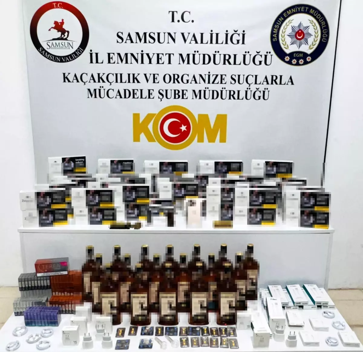 Samsun\'da Kaçak İçki Operasyonu: 13 Gözaltı