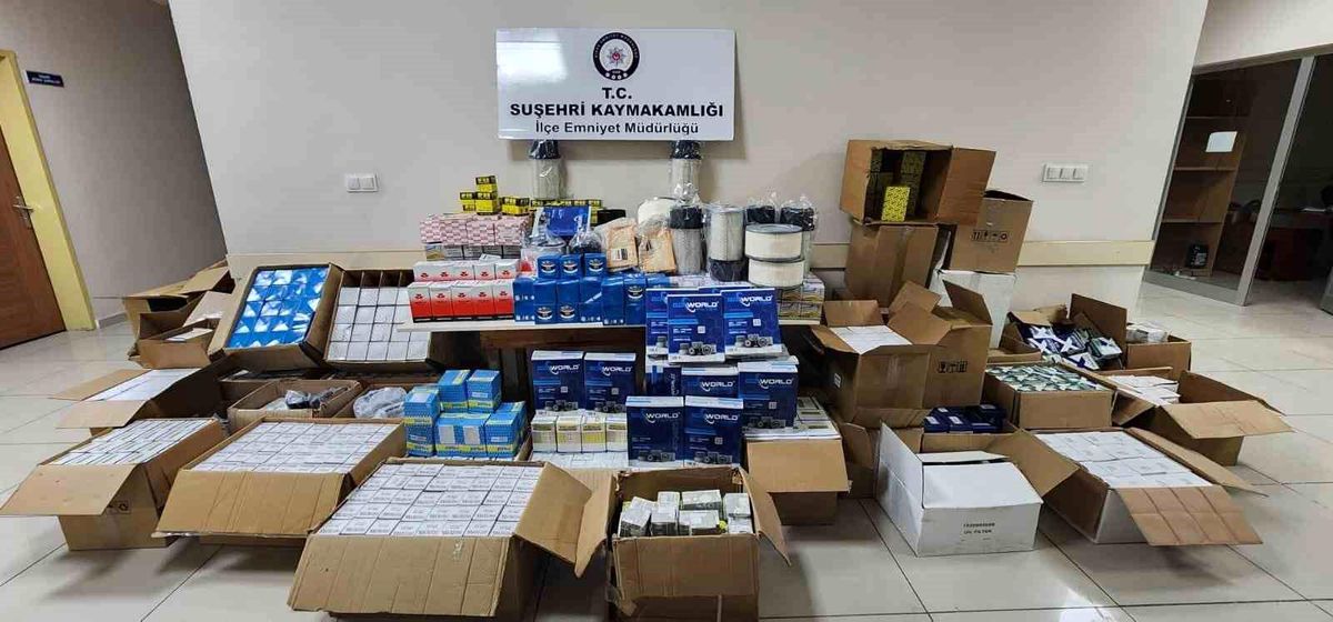 Sivas\'ta 2.5 Milyon TL Değerinde Kaçak Parça Ele Geçirildi