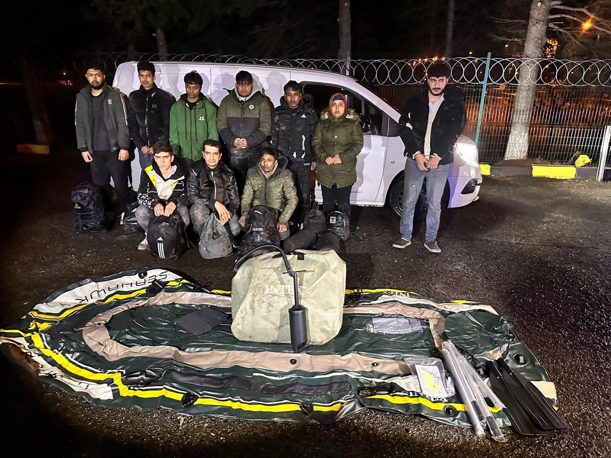 Tekirdağ\'da 9 Düzensiz Göçmen Yakalandı