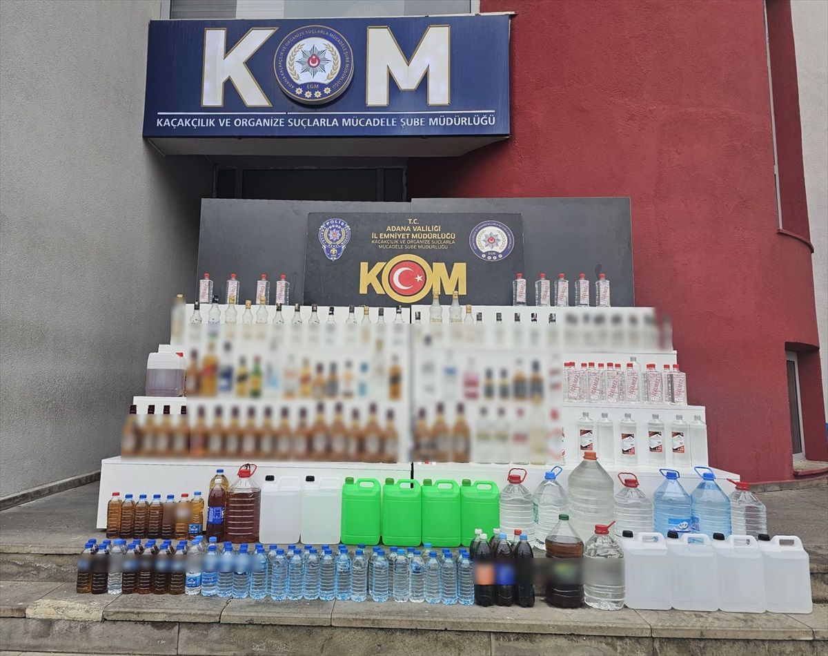 Adana\'da 567 Litre Sahte İçki Ele Ge geçti