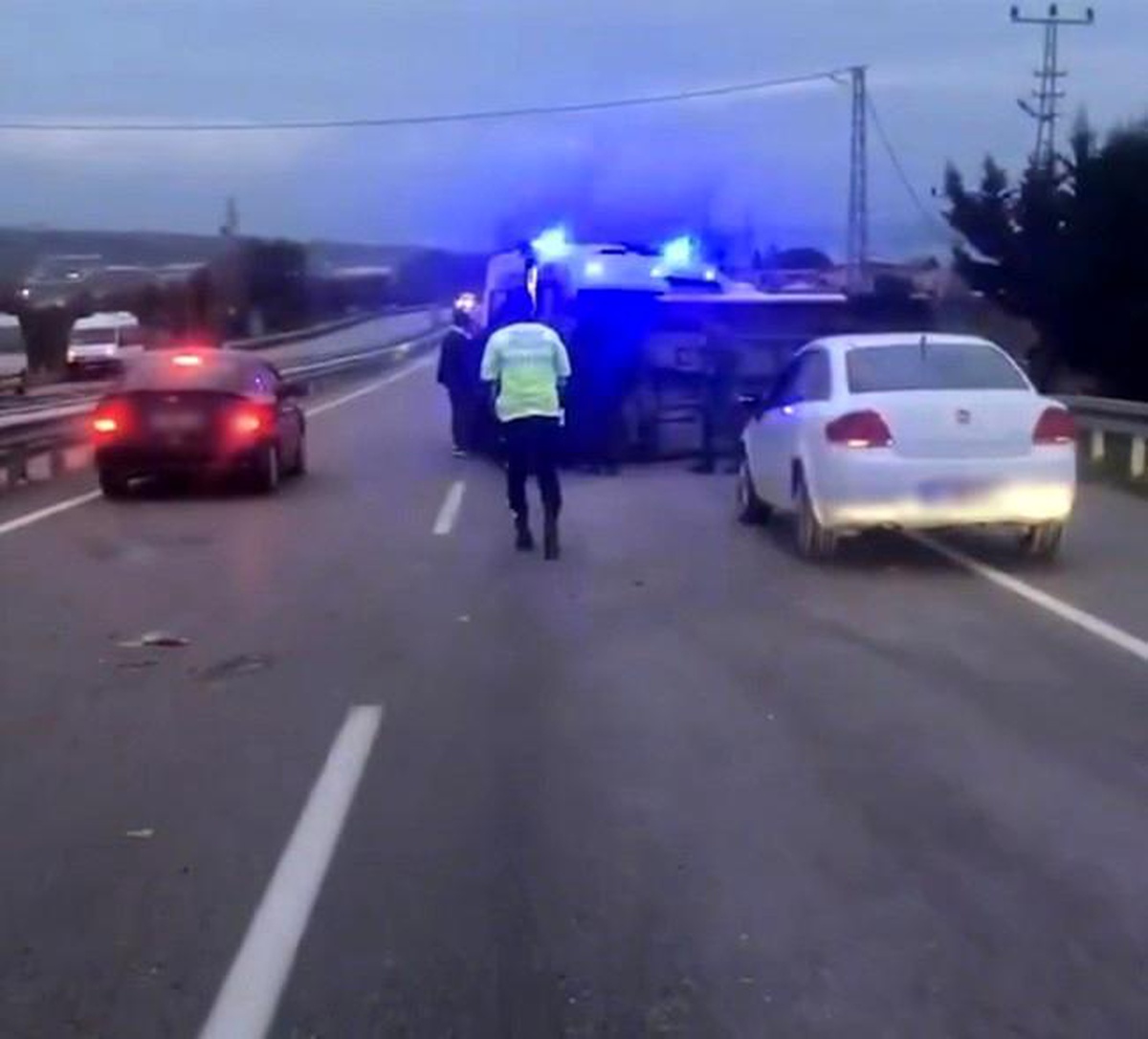 Sinop\'ta İşçi Servisi Kaza Geçirdi