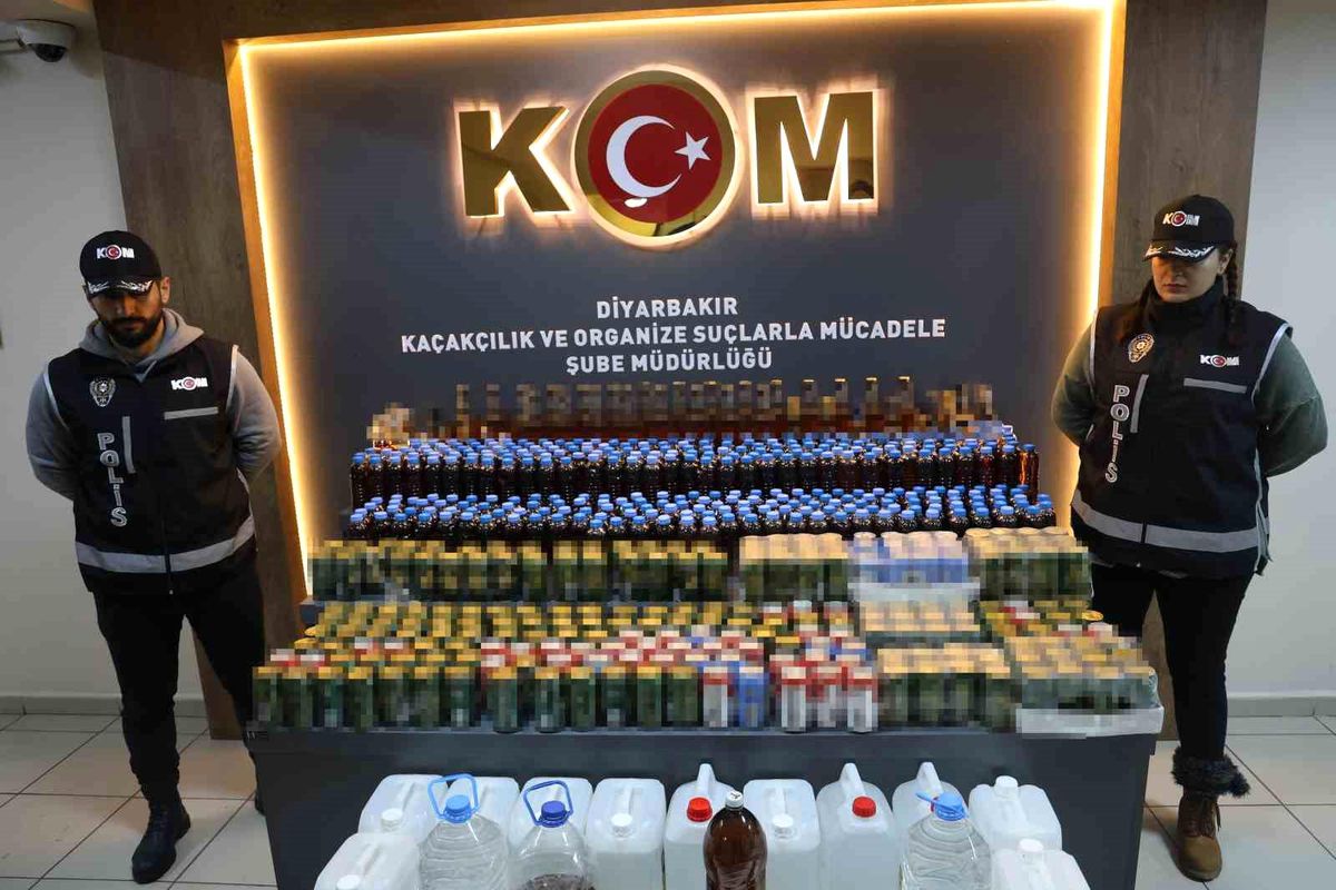 Diyarbakır\'da Kaçak Alkol Operasyonu