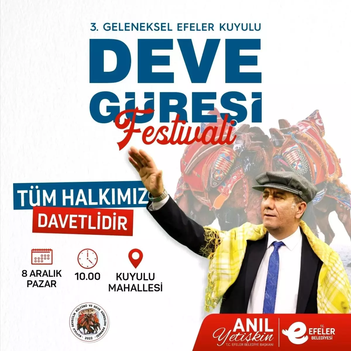 Efeler\'de 3. Kuyulu Geleneksel Deve Güreşi Festivali Düzenleniyor