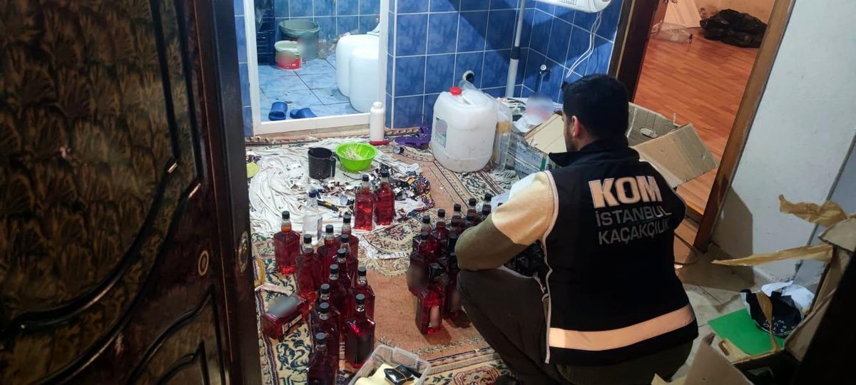 İstanbul\'da Sahte Alkol Operasyonu