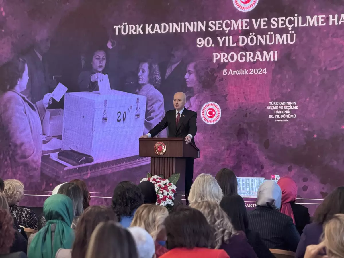 Kurtulmuş: TBMM\'de kadın temsilinin arttırılması için mücadele etmeliyiz