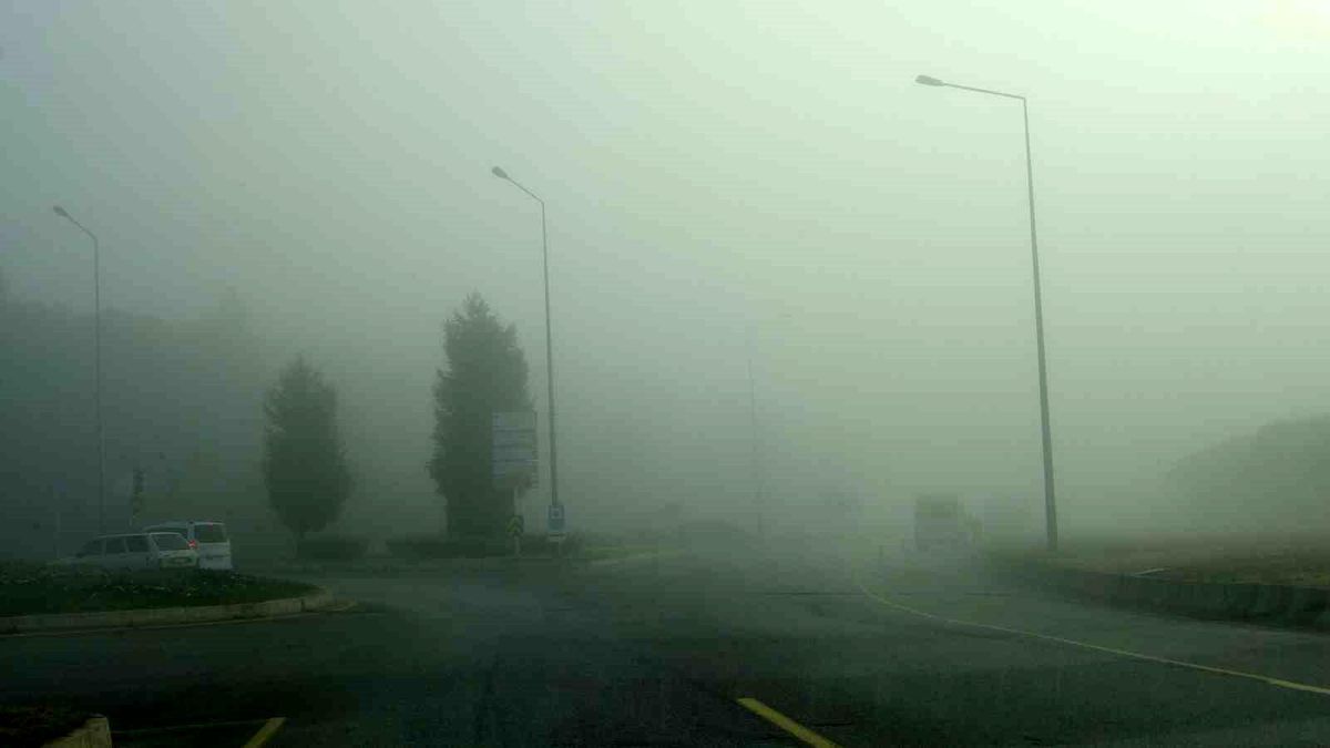 Menteşe\'de Yoğun Sis Trafiği Olumsuz Etkiledi