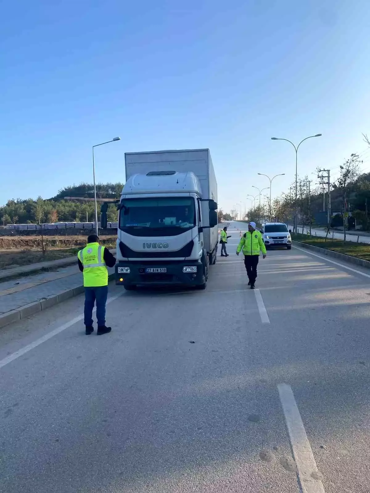 Osmaneli\'nde Kış Trafik Tedbirleri Denetimi