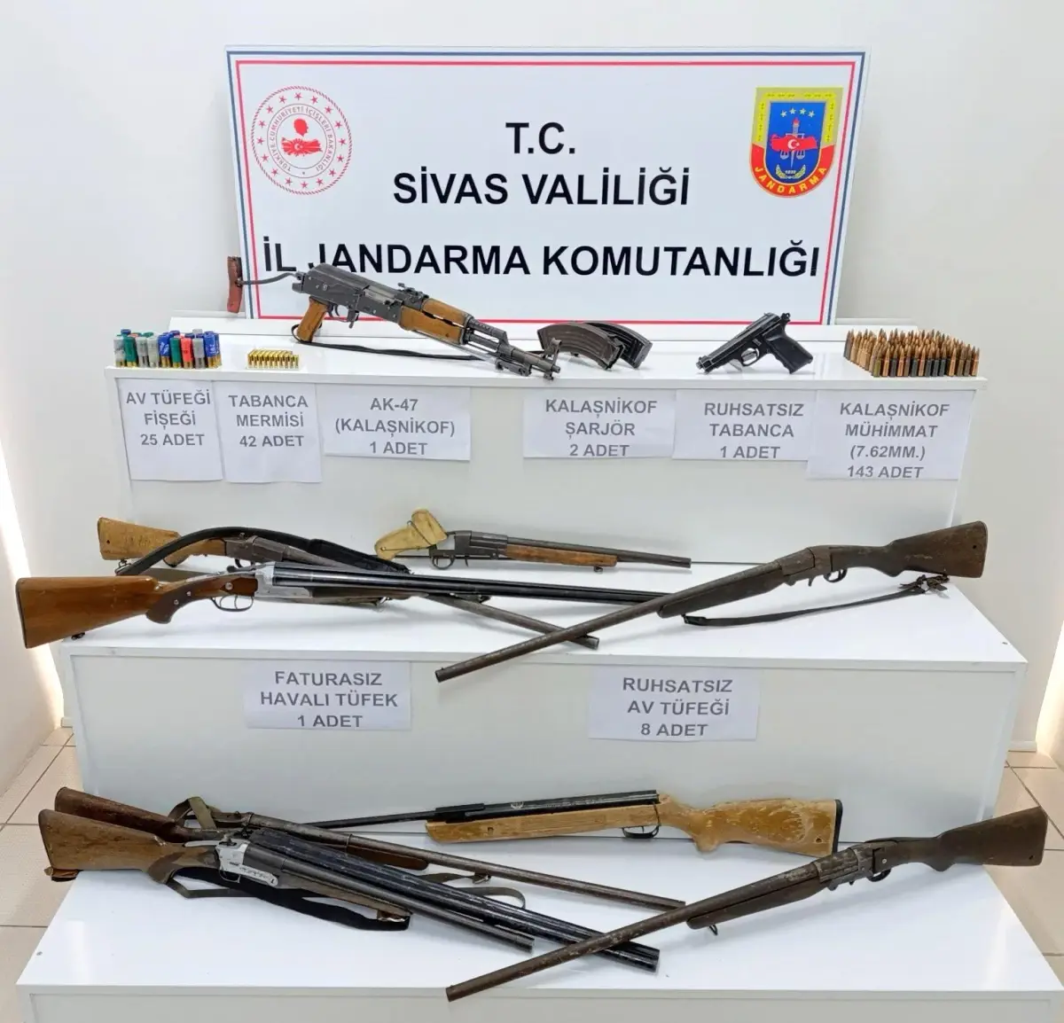 Sivas\'ta Silah Kaçakçılığı Operasyonu