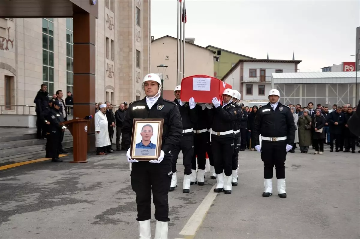 Muş\'ta Kalp Krizi Sonucu Vefat Eden Polis Memuru İçin Tören