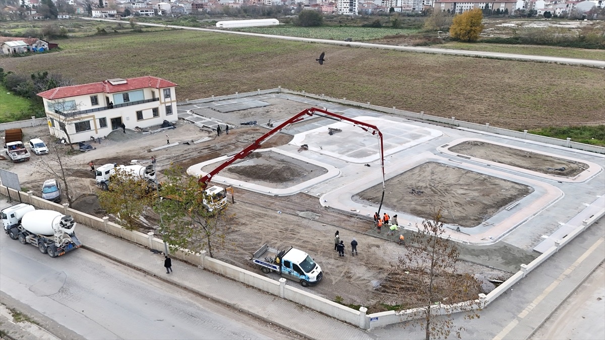 Bafra\'da Çocuk Trafik Eğitim Parkı Tamamlanıyor