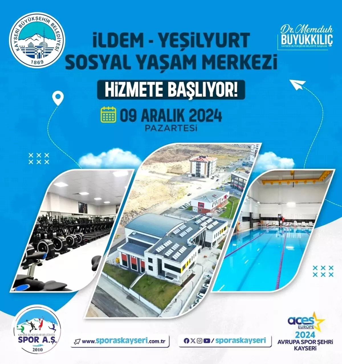 Kayseri\'de İldem-Yeşilyurt Sosyal Yaşam Merkezi Açılıyor