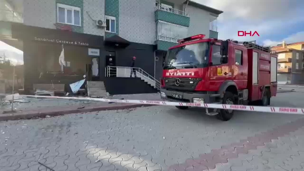 Konya\'da Sanat Galerisinde Doğal Gaz Patlaması