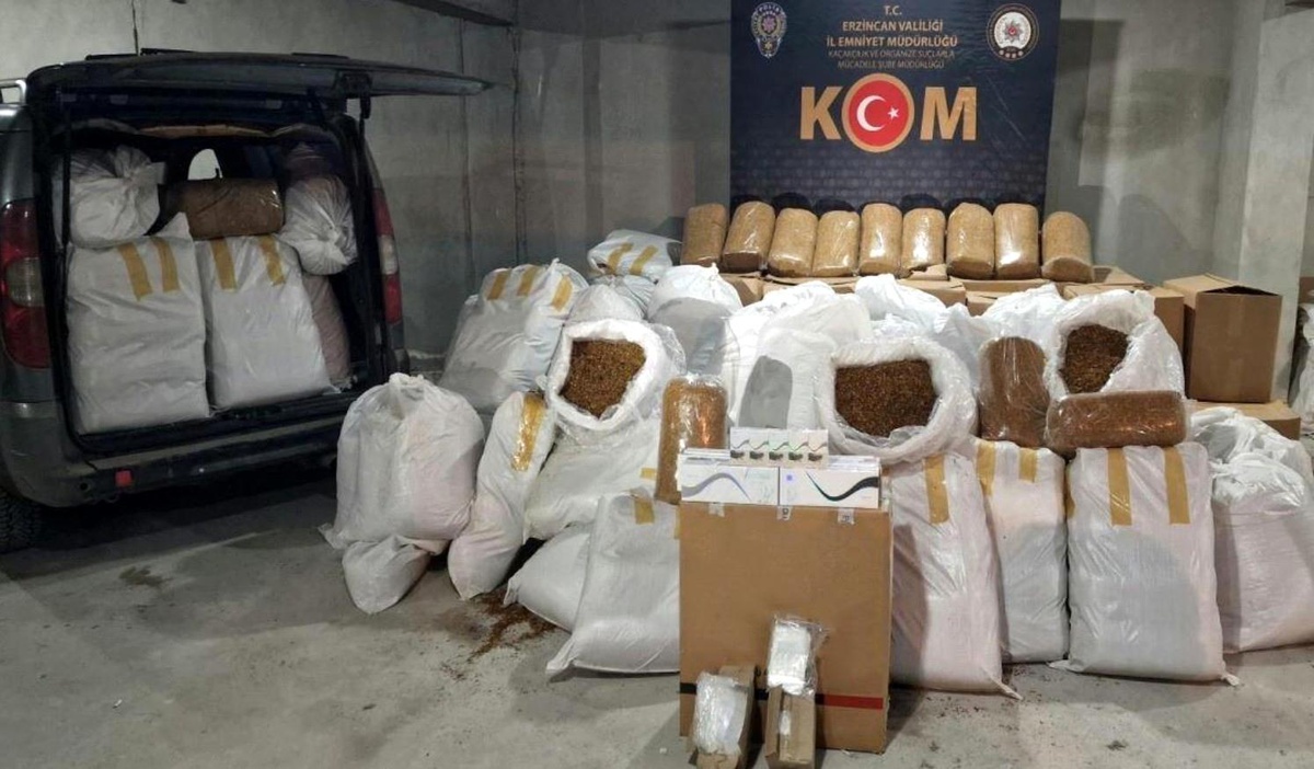 Erzincan\'da Kaçak Tütün Operasyonu