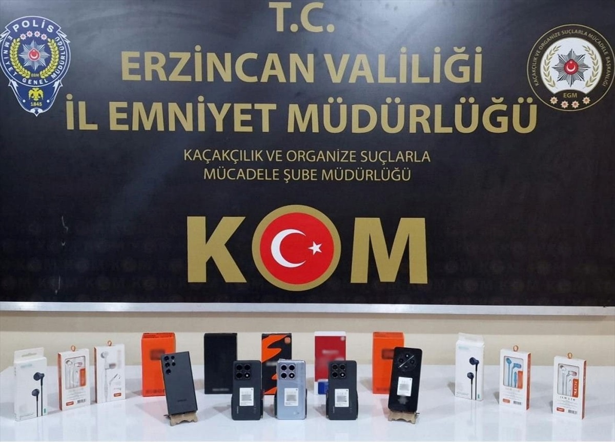 Erzincan\'da Kaçak Telefon Operasyonu