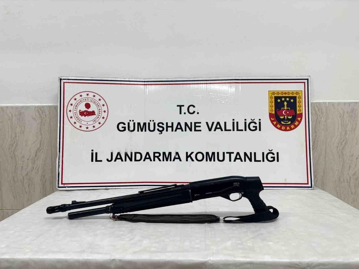 Gümüşhane\'de Ruhsatsız Silah Ele Geçirildi