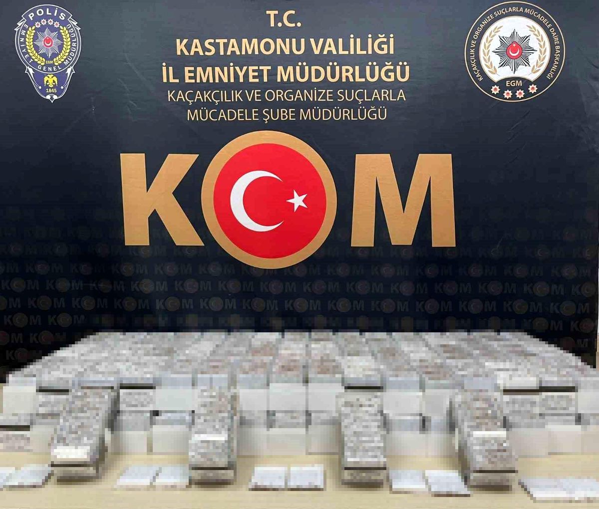 Kastamonu\'da 29 Bin Doldurulmuş Makaron Ele Geçirildi