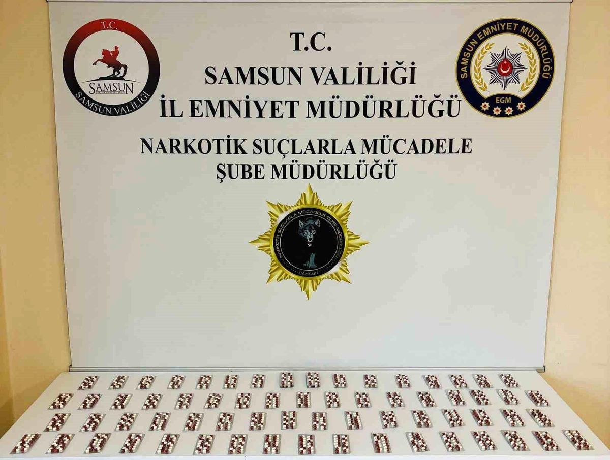 Samsun\'da 728 Sentetik Ecza Ele Geçirildi