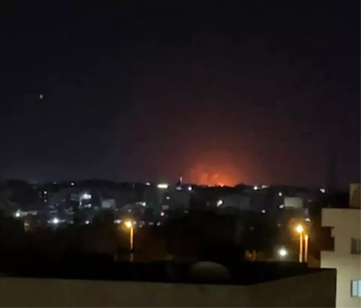 Kamışlı\'daki Patlamalar Nusaybin\'den Görüntülendi