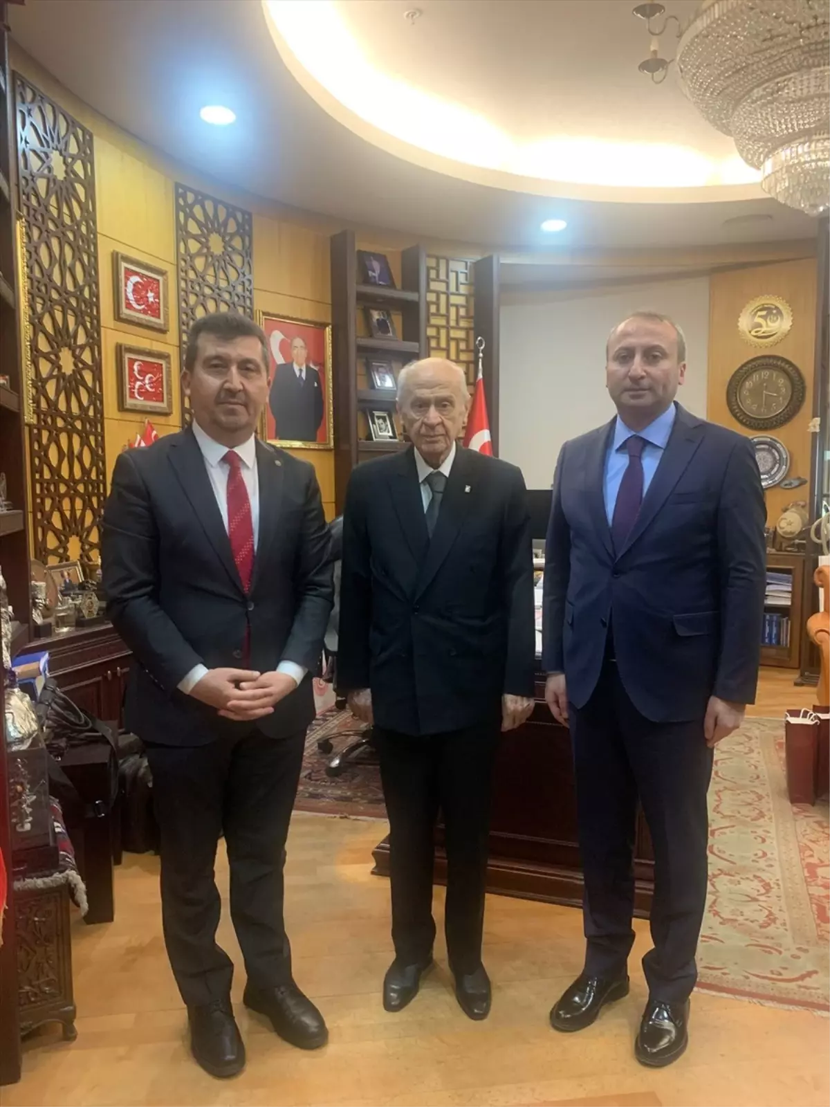 Musa Kazım Arıcan Bahçeli\'yi Ziyaret Etti