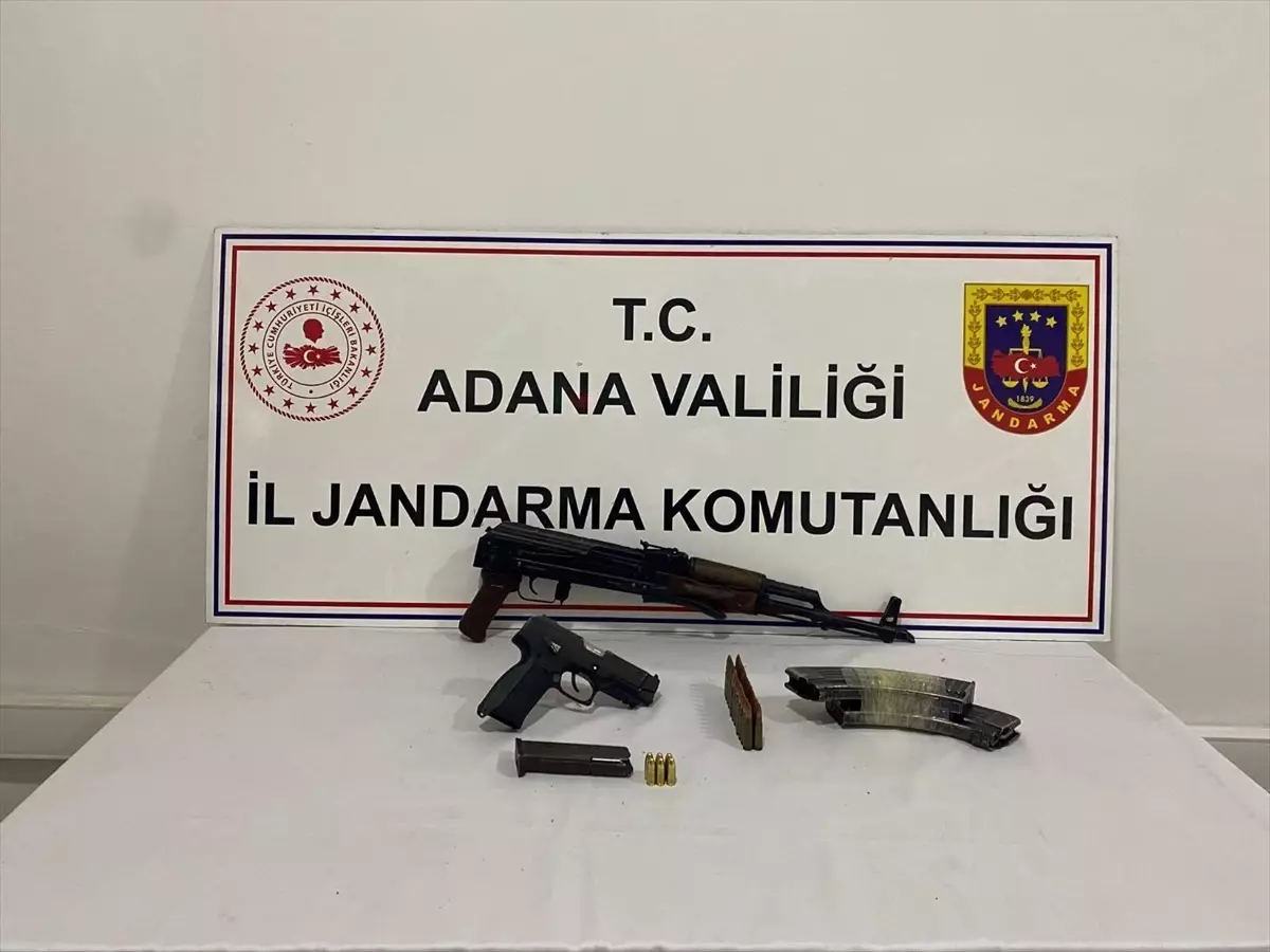 Adana\'da PKK Operasyonu: AK-47 ve Tabanca Ele Geçirildi