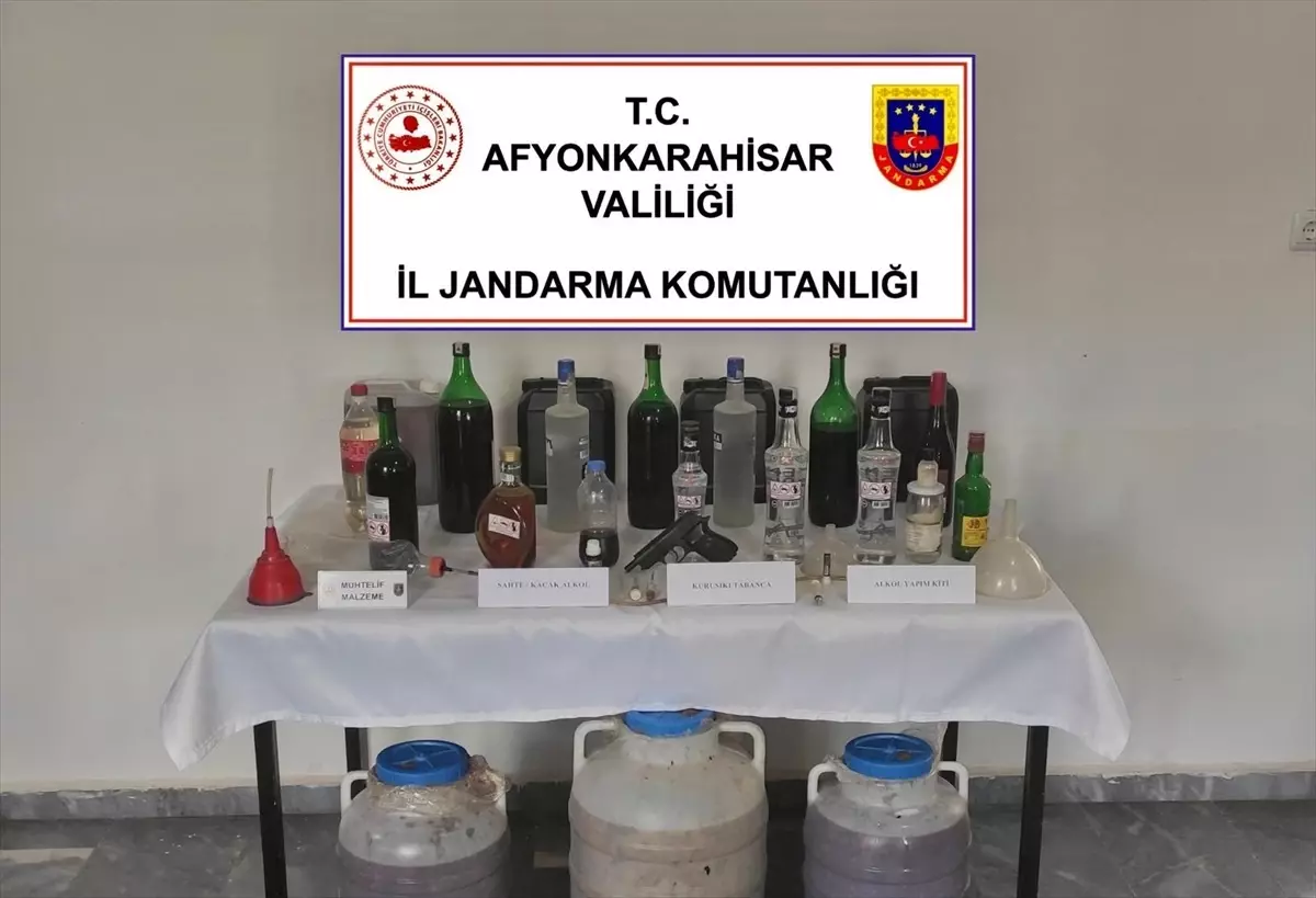 Sultandağı\'nda 128 Litre Sahte İçki Ele Geçirildi