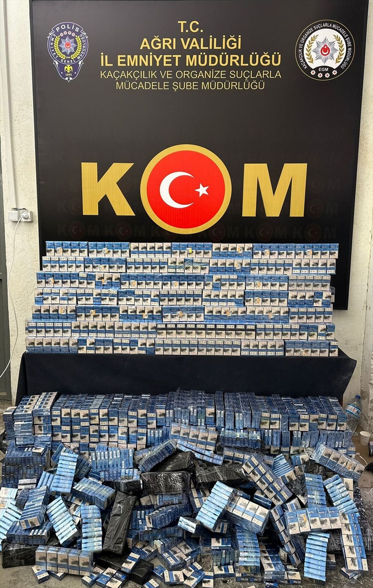 Ağrı\'da Kaçak Sigara Operasyonu