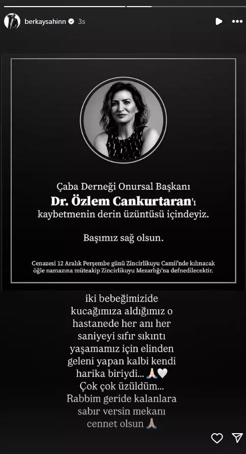 ÇABA Derneği'nin Eski Başkanı Dr. Özlem Cankurtaran Hayatını Kaybetti