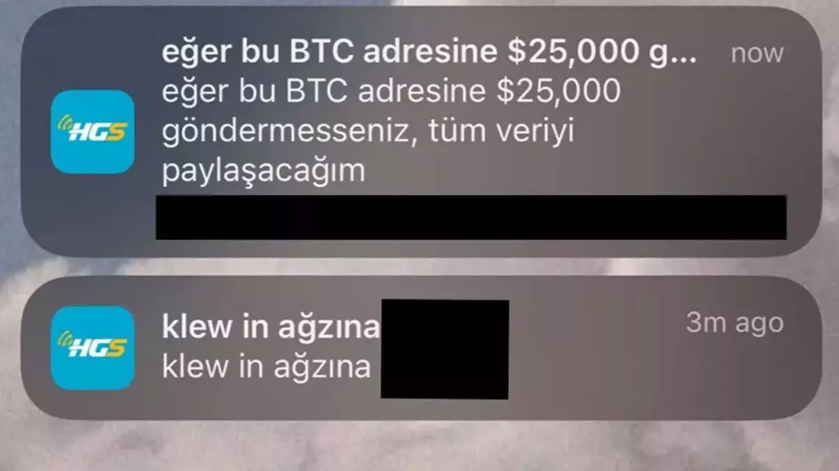 HGS\'nin mobil uygulaması hacklendi! Kullanıcılara küfürlü mesajlar gidiyor