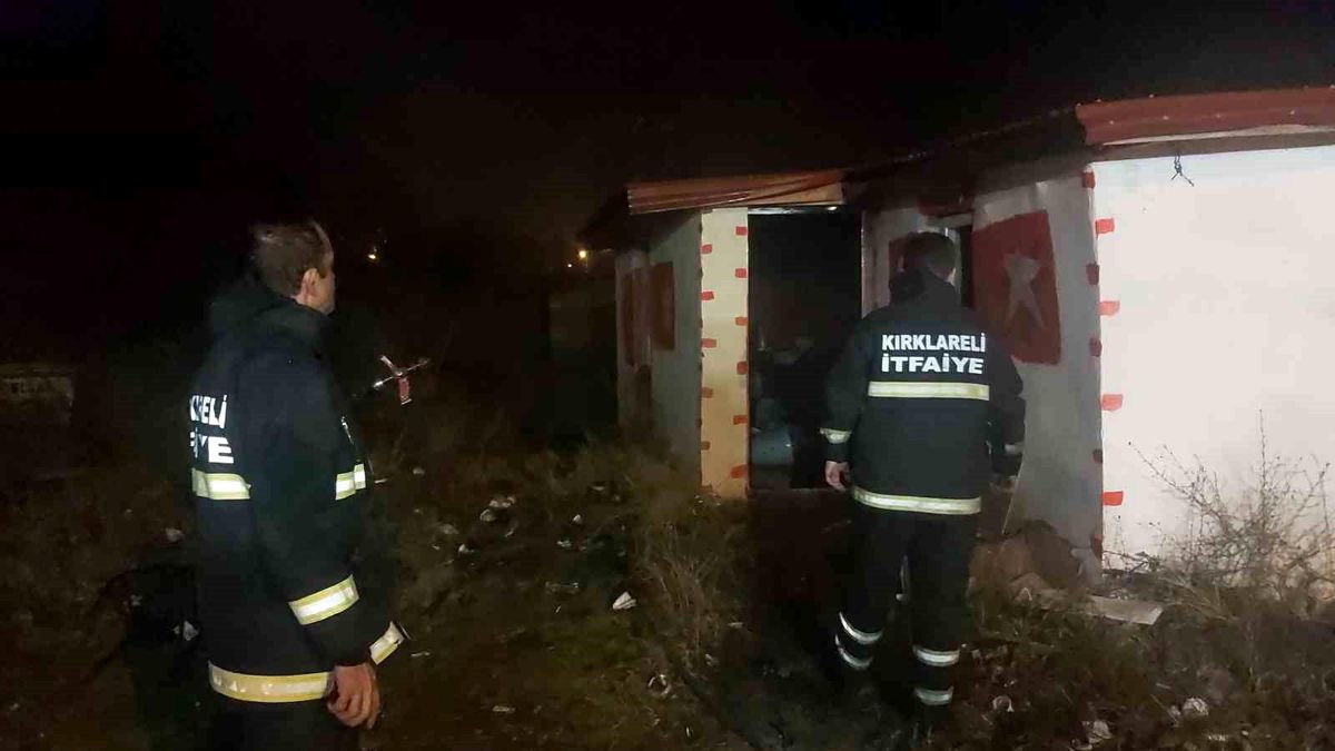 Kırklareli\'nde Yangın: 1 Yaralı