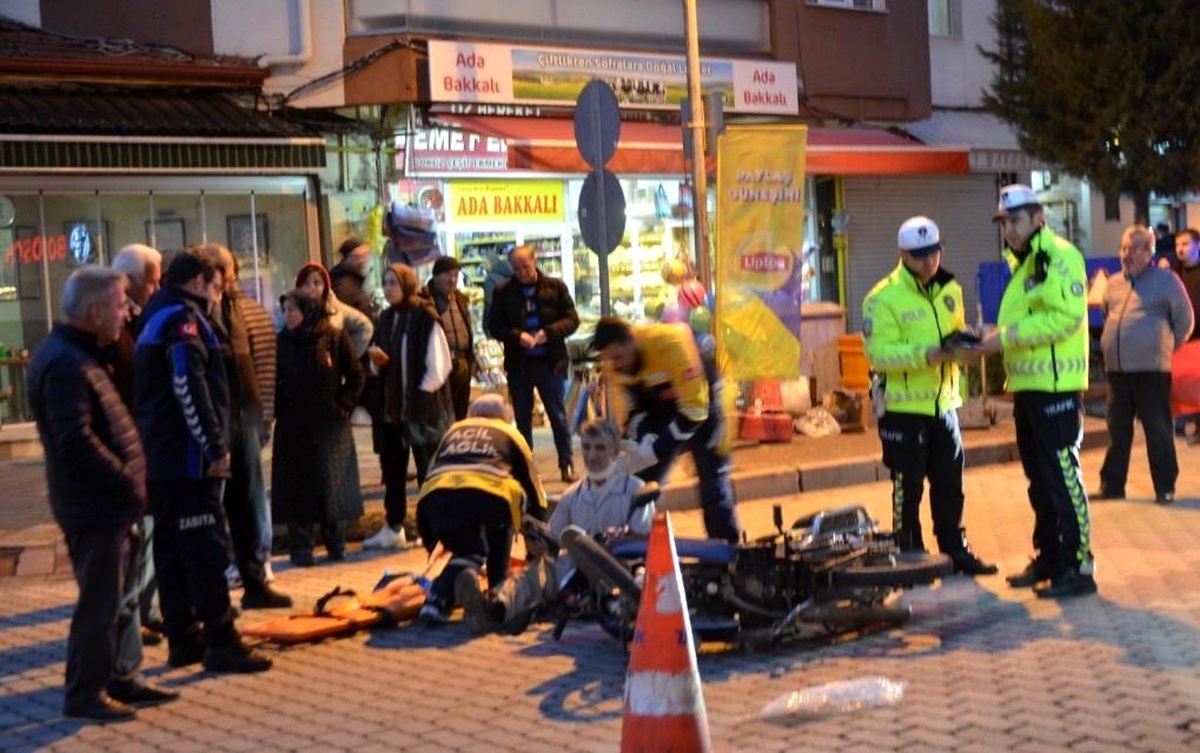 Tavşanlı\'da Motosiklet Kazası: 1 Yaralı
