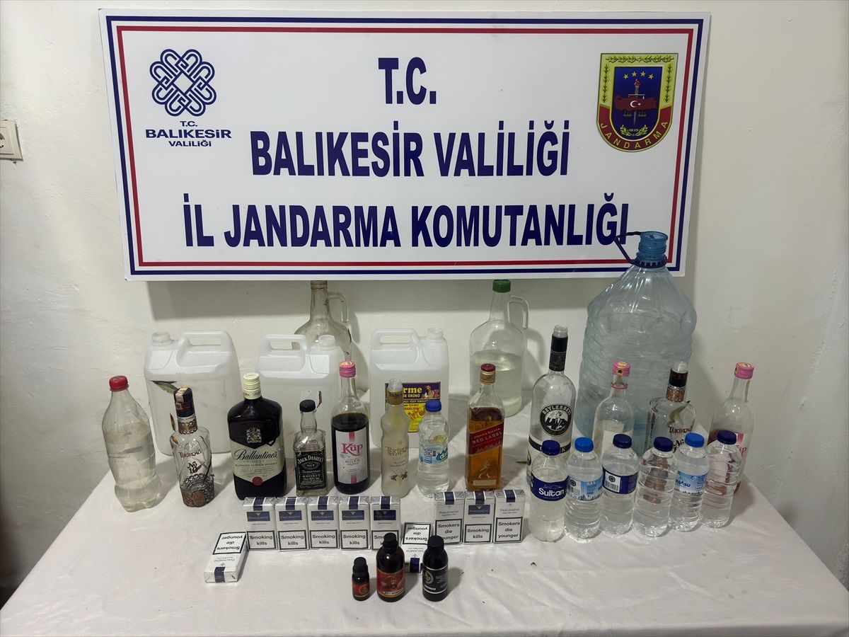 Balıkesir\'de Sahte İçki Operasyonu