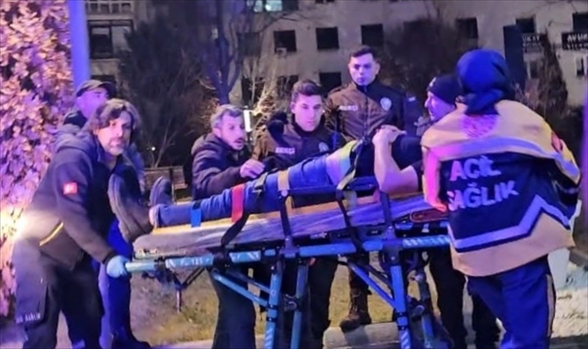 Çorum\'da Darp Edilen Kişi Hastaneye Kaldırıldı