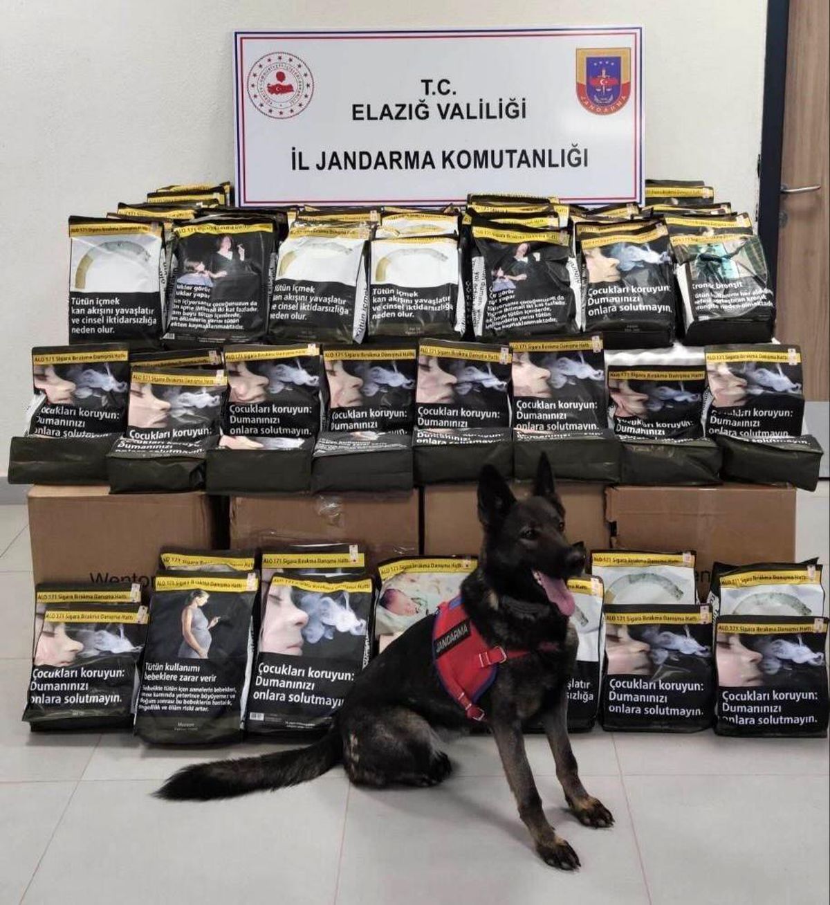Elazığ\'da 85 Kilo Tütün Ele Geçirildi