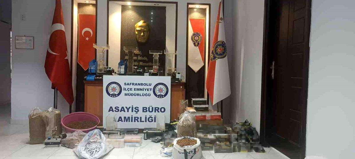 Safranbolu\'da Tütün Kaçakçılığı Operasyonu