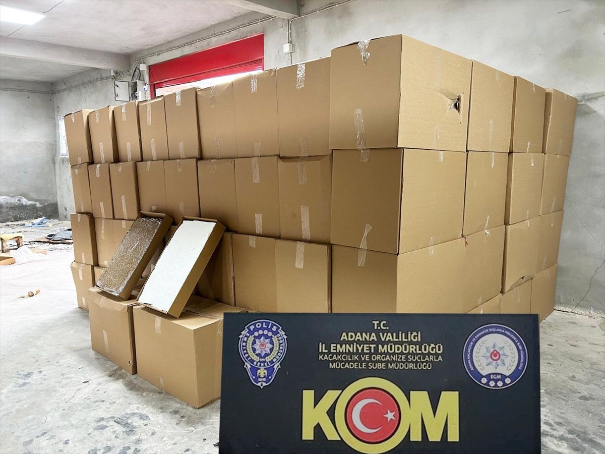 Adana\'da 6.5 Milyon Kaçak Sigara Ele Geçirildi
